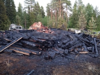 В Троицко-Печорском районе по факту гибели на пожаре трех мужчин возбуждено уголовное дело